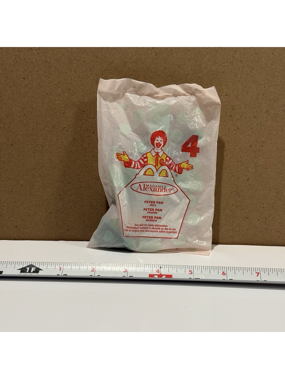2002 McDonalds Madame Alexander Peter Pan Doll Happy Meal Toy #4 New Sealed NIP